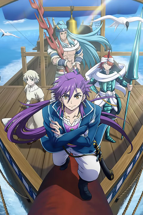 Magi: Adventure of Sinbad (Seasons 1-2 + Adventure of Sinbad) Dual Audio [English-Japanese] Anime Series 720p | 1080p HD BluRay ESub Download